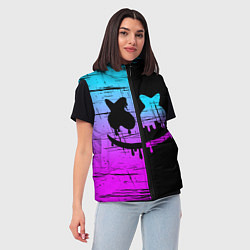 Женский жилет FORTNITE MARSHMELLO, цвет: 3D-черный — фото 2