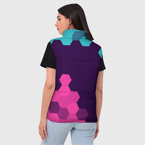 Женский жилет FALL GUYS ФОЛ ГАЙС / 3D-Черный – фото 4