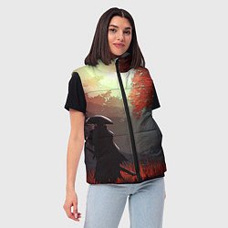 Женский жилет Самурай, цвет: 3D-красный — фото 2