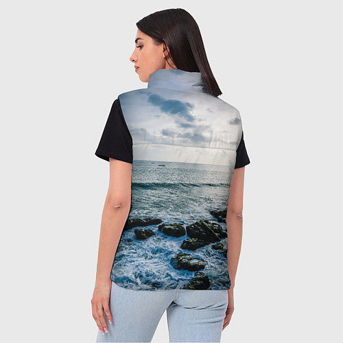 Женский жилет Море / 3D-Красный – фото 4