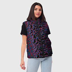 Женский жилет Joy Division Glitch, цвет: 3D-красный — фото 2