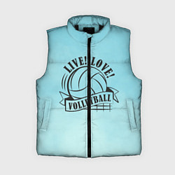 Женский жилет LIVE! LOVE! VOLLEYBALL!, цвет: 3D-черный
