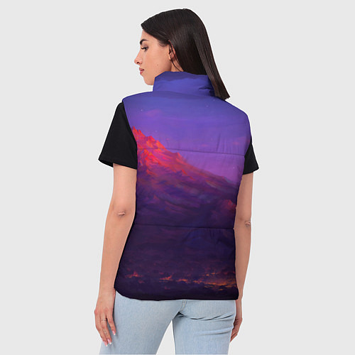 Женский жилет Горы / 3D-Черный – фото 4