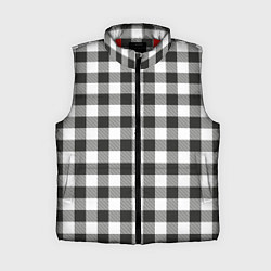 Женский жилет Черно-белая клетка