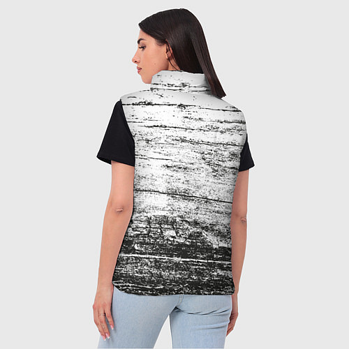 Женский жилет Деревянный / 3D-Черный – фото 4