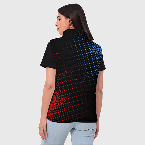 Женский жилет BMW ТЕКСТУРА / 3D-Черный – фото 4