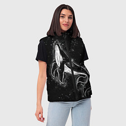 Женский жилет Космический Кит, цвет: 3D-светло-серый — фото 2