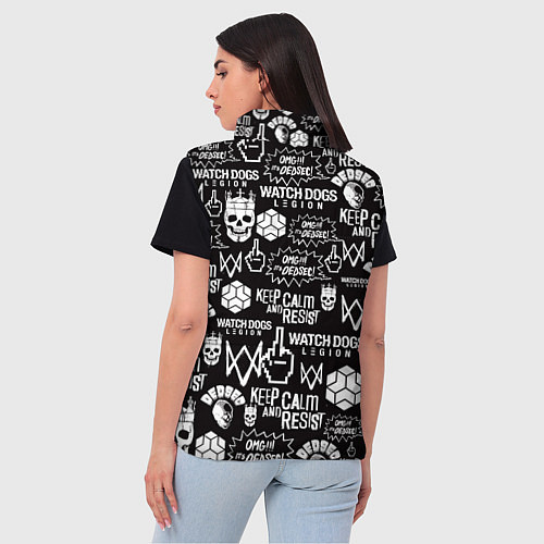 Женский жилет WATCH DOGS LEGION / 3D-Черный – фото 4