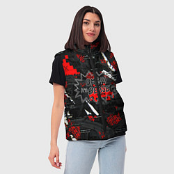 Женский жилет Watch Dogs: Legion, цвет: 3D-красный — фото 2