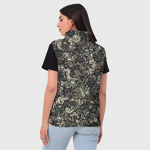 Женский жилет Камуфляж Амонг Ас / 3D-Красный – фото 4