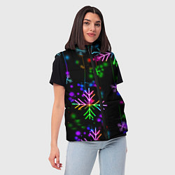 Женский жилет Новый год, цвет: 3D-красный — фото 2