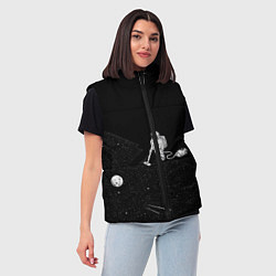 Женский жилет Космический клининг, цвет: 3D-черный — фото 2