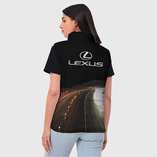 Женский жилет Night route / 3D-Черный – фото 4