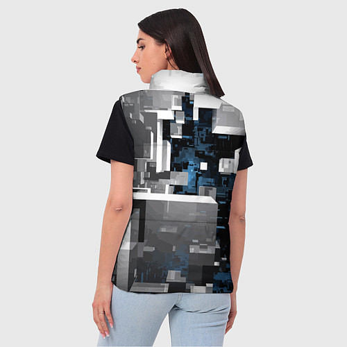 Женский жилет Minecraft / 3D-Черный – фото 4