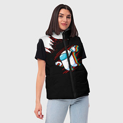 Женский жилет Among Us, цвет: 3D-красный — фото 2