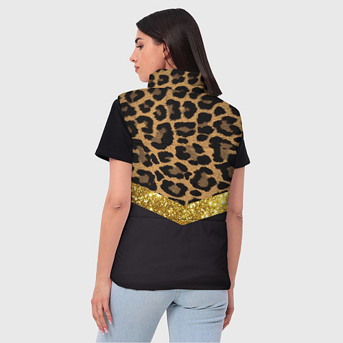 Женский жилет Леопардовый принт / 3D-Светло-серый – фото 4