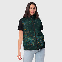 Женский жилет Елка, цвет: 3D-красный — фото 2