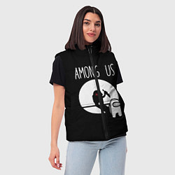 Женский жилет AMONG US, цвет: 3D-красный — фото 2