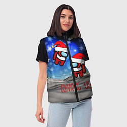Женский жилет Among Us, цвет: 3D-красный — фото 2