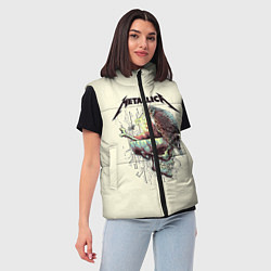 Женский жилет Metallica, цвет: 3D-красный — фото 2