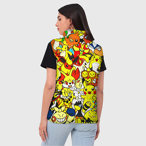 Женский жилет ПОКЕМОНЫ / 3D-Черный – фото 4