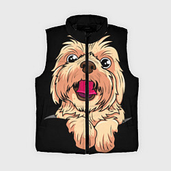 Женский жилет Ши тцу, цвет: 3D-черный