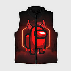 Женский жилет AMONG US IMPOSTOR, цвет: 3D-черный