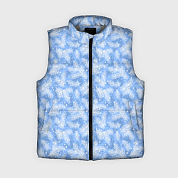 Женский жилет Новый Год, цвет: 3D-светло-серый