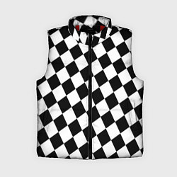 Женский жилет Клетки, цвет: 3D-красный