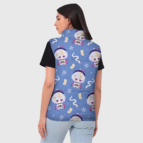 Женский жилет Genshin Impact / 3D-Светло-серый – фото 4