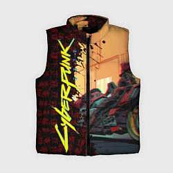 Женский жилет Киберпанк, цвет: 3D-черный