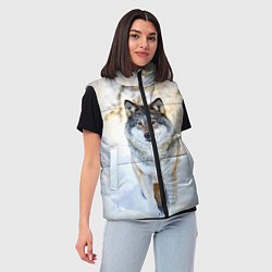 Женский жилет Я зимой, цвет: 3D-светло-серый — фото 2