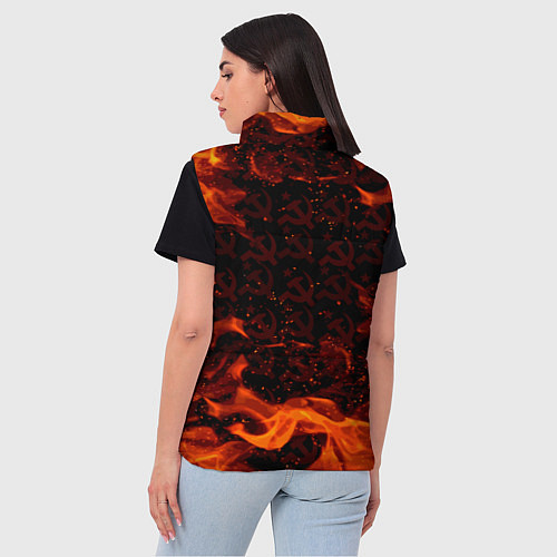 Женский жилет СССР / 3D-Красный – фото 4