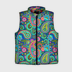 Женский жилет Славянские Узоры, цвет: 3D-красный
