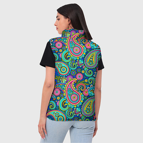 Женский жилет Славянские Узоры / 3D-Красный – фото 4