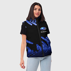 Женский жилет Subaru, цвет: 3D-красный — фото 2