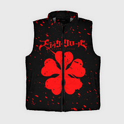 Женский жилет ЧЕРНЫЙ КЛЕВЕР АНИМЕ,, цвет: 3D-светло-серый