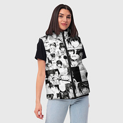 Женский жилет ТЕТРАДЬ СМЕРТИ, цвет: 3D-красный — фото 2