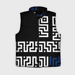 Женский жилет Геометрический Минимализм, цвет: 3D-черный
