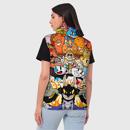 Женский жилет CUPHEAD / 3D-Красный – фото 4