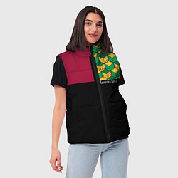 Женский жилет Гию Томиока Kimetsu no Yaiba, цвет: 3D-черный — фото 2