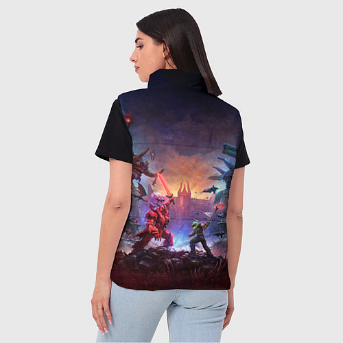 Женский жилет DOOM Eternal: The Ancient Gods / 3D-Красный – фото 4