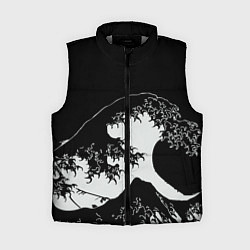 Женский жилет Волна Канагава, цвет: 3D-светло-серый