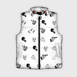 Женский жилет Кровосток Паттерн Z, цвет: 3D-красный