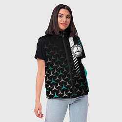 Женский жилет МЕРСЕДЕС AQUA BLACK GRADIENT, цвет: 3D-черный — фото 2