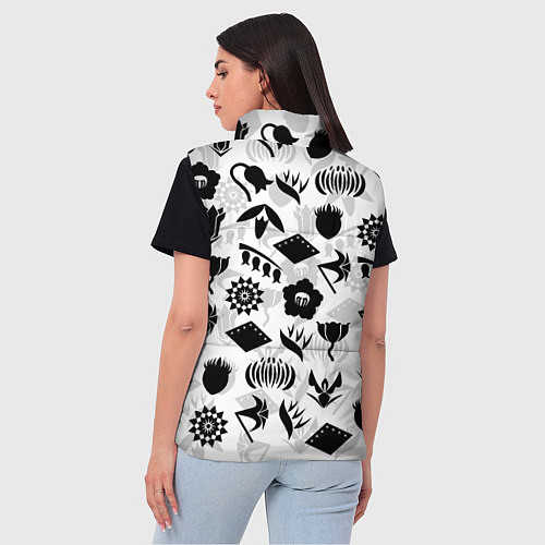 Женский жилет БЛИЧ КАПИТАНЫ ГОТЕЙ 13 ЭМБЛЕМЫ / 3D-Черный – фото 4