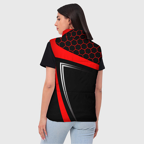 Женский жилет HONDA ХОНДА SPORT / 3D-Черный – фото 4