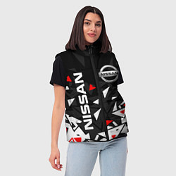 Женский жилет NISSAN НИССАН ОСКОЛКИ, цвет: 3D-светло-серый — фото 2