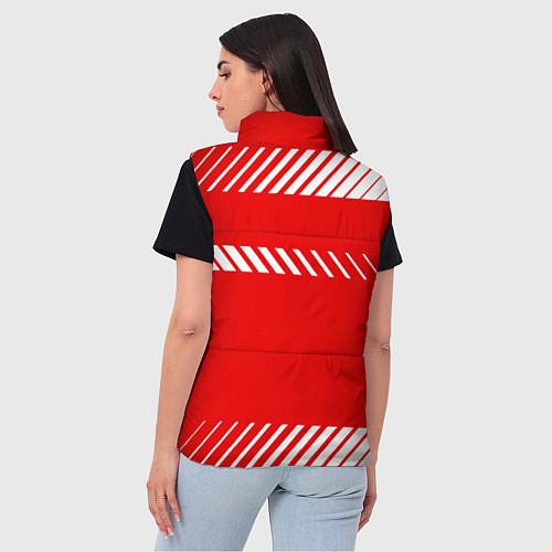 Женский жилет PORSCHE ПОРШЕ RED STYLE / 3D-Светло-серый – фото 4