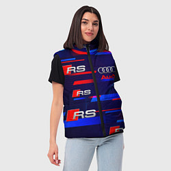 Женский жилет AUDI RS SPORT АУДИ РС СПОРТ, цвет: 3D-черный — фото 2